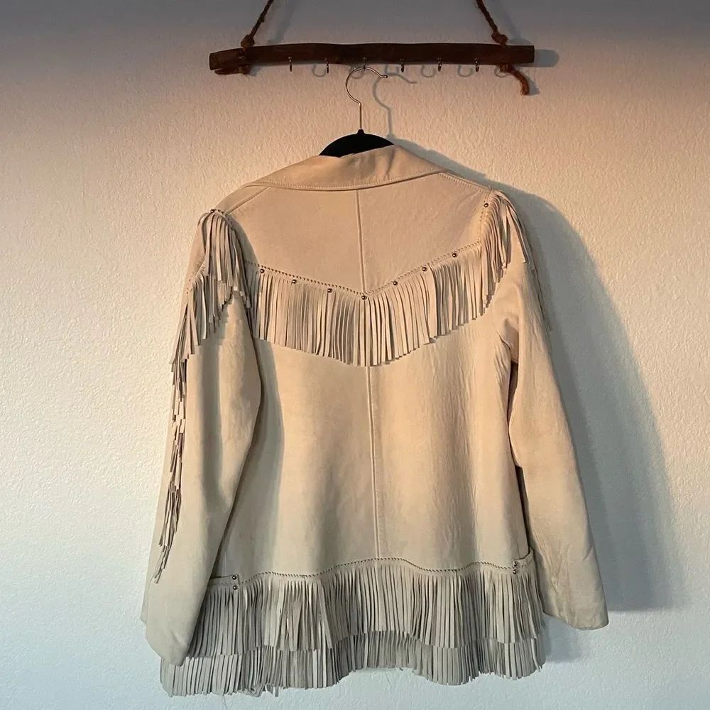 Fringe leather jacket - Picture 5 of 7